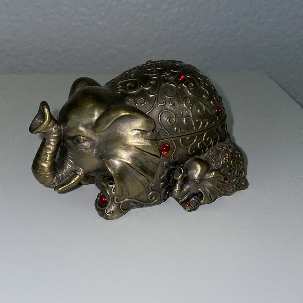 Antique Elephant Letter Opener Accessory Set